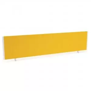 Image of ImpulseEvolve Plus Bench Screen 1800 Bespoke Senna Yellow White Frame