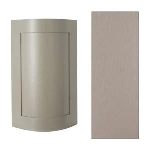 Image of Cooke Lewis Carisbrooke Taupe Framed Curved external door filler post Set of 2