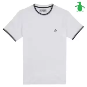 Image of Original Penguin Ringer T Shirt - White