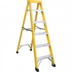 Image of Draper Fibreglass Step Ladder 5