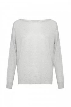 Image of French Connection Spring Light Knit Jumper Light Grey