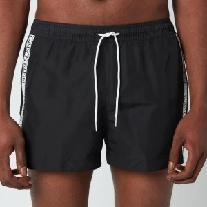 Image of Calvin Klein Mens Drawstring Swim Shorts - PVH Black - M
