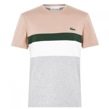 Image of Lacoste Blocked T Shirt - Navy/Blue FJM