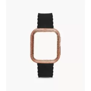 Image of Kate Spade New York Womens Rose Gold Glitter 40Mm Bumper For Apple Watch