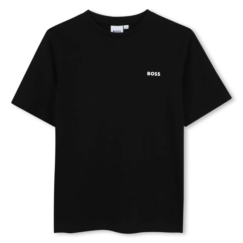 Image of Boss Boss Small Logo T-Shirt Junior Boys - Black 3 - 4 Years