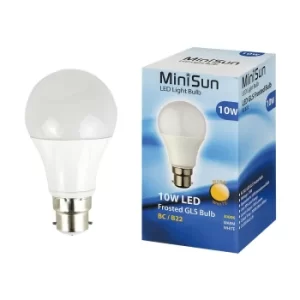 Image of Pack of 2 10W BC B22 Warm White LED GLS Bulbs