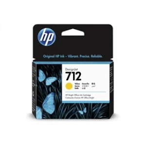 Image of HP 712 Yellow Ink Cartridge