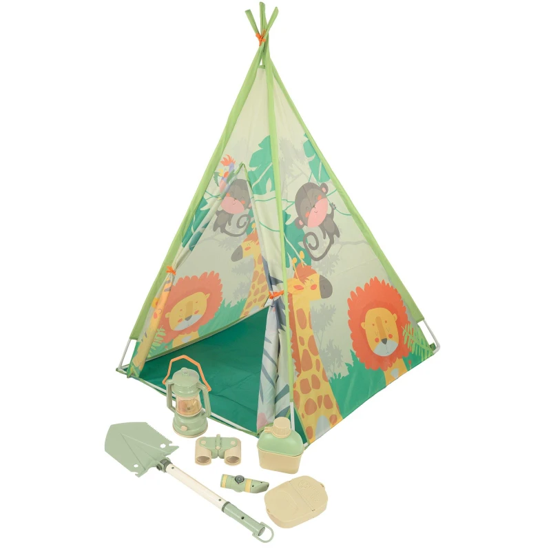 Image of Move MoVe Jungle Explorer Play Tent with Accessories Multicoloured unisex one size