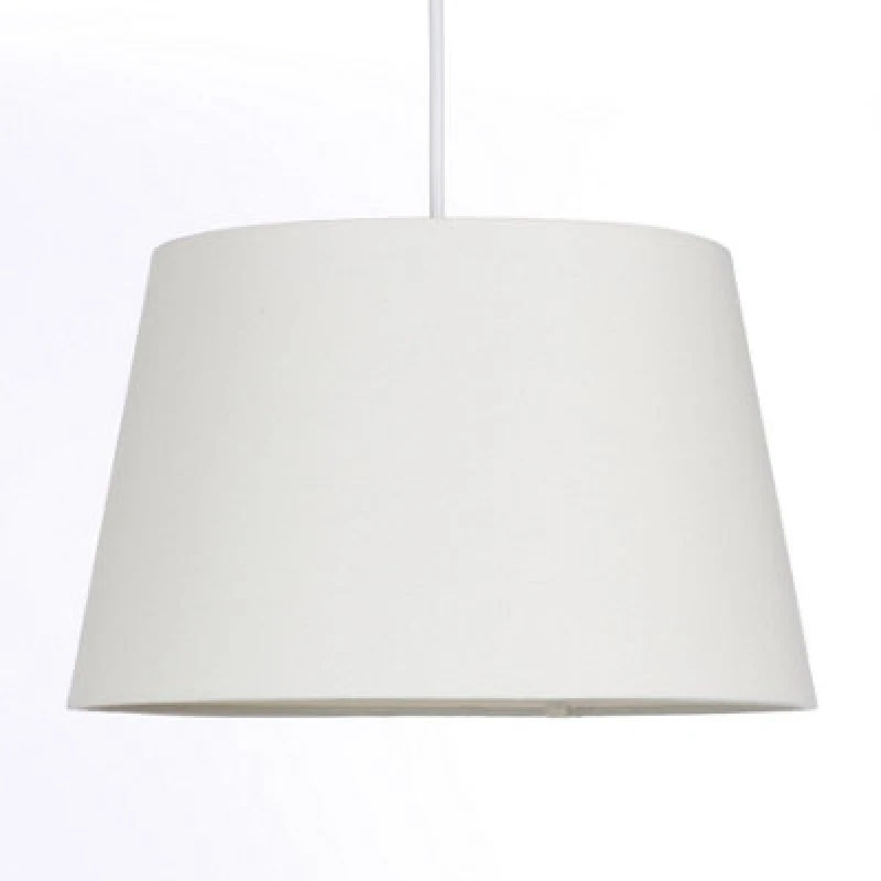 Image of K Living Cream Tapered Drum Shade For Ceiling And Table Lamp 14" Shade