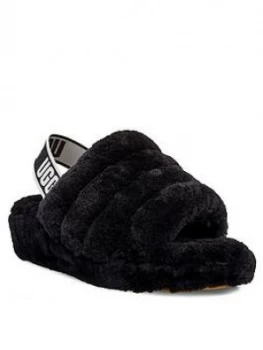 Image of Ugg Fluff Yeah Slide Slipper - Black