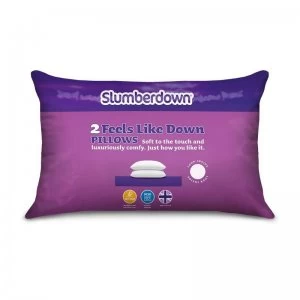Image of Slumberdown Feels Like Down Pillow - Pack of 2