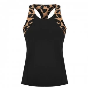 Image of Biba Active Leopard Vest - Black