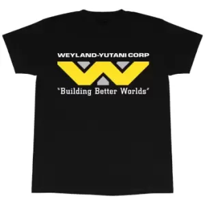 Image of Alien Mens Building Better Worlds T-Shirt (M) (Black)