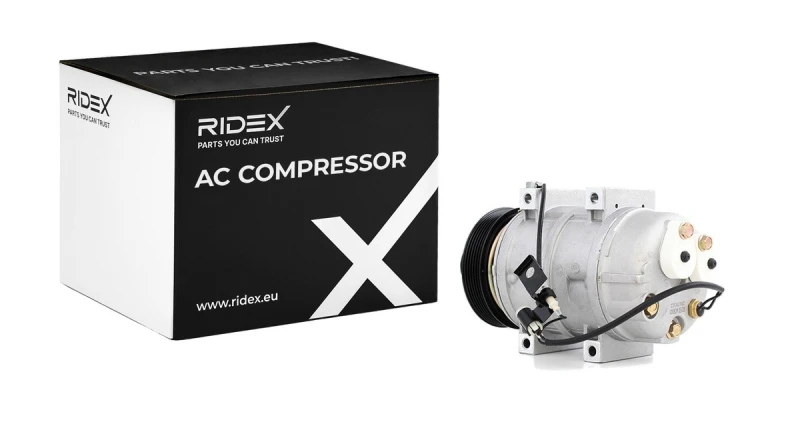 Image of RIDEX 447K0021 AC Compressor PAG 46, Refrigerant: R134a Compressor,air conditioning (447)