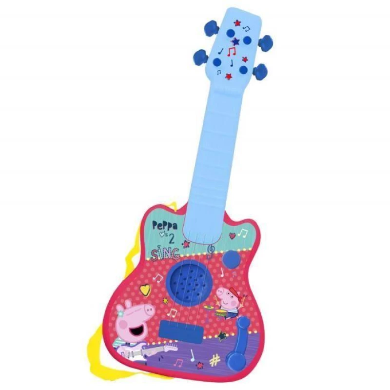Image of BIGBUY Guitar - Peppa Pig - Peppa Pig Model - Blue Color - Pink Color - Classical Guitar S2405380
