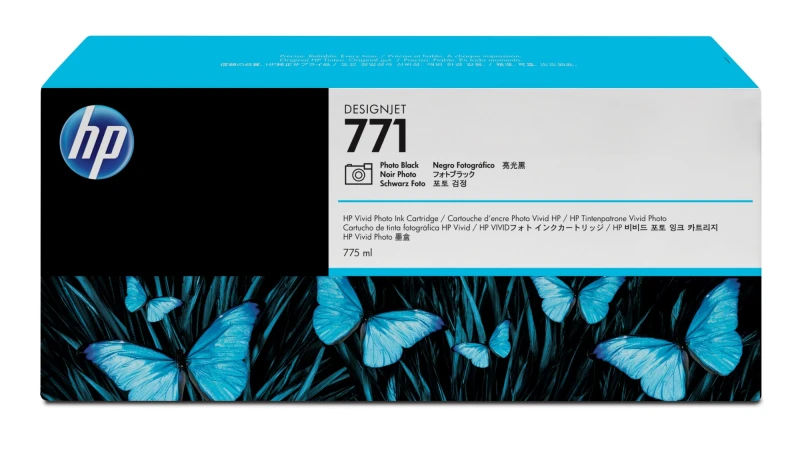 Image of HP CE043A/771 Ink cartridge foto Black 775ml for HP DesignJet Z 6200