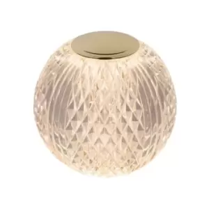 Image of Lucide CINTRA - Table Lamp - Ø11cm - LED Dim. - 1x2W 3000K - 3 StepDim - Transparant