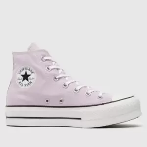 Image of Converse Lilac Lift Hi Trainers