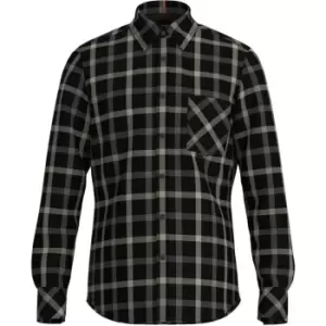 Image of Boss Long Sleeve Shirt Mens - Black