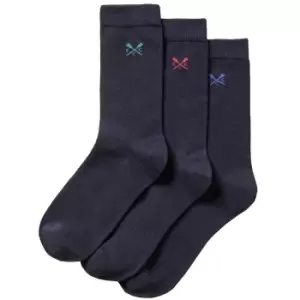 Image of Crew Clothing Mens Plain Bamboo Socks Navy