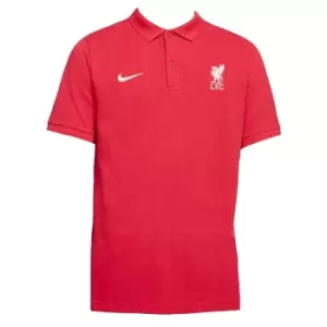 Image of Liverpool 2021-2022 Core Polo Shirt (Red)
