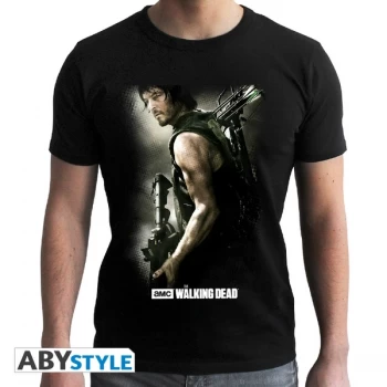 Image of The Walking Dead - Daryl Crossbow Mens Medium T-Shirt - Black
