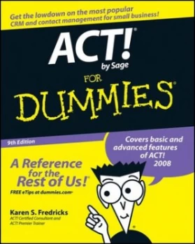 Image of Act by Sage for Dummies by Karen S. Fredricks Book