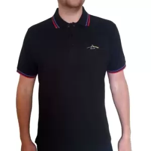 Image of Pink Floyd - Dark Side of the Moon Prism Unisex Medium Polo Shirt - Black