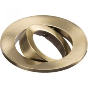 Image of KnightsBridge Evolve Fire Rated Twist and Lock Downlight Tilt Trim Bezel - Antique Brass