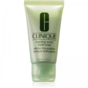 Image of Clinique Foaming Sonic Facial Soap Creamy Foaming Soap for All Skin Types 30ml