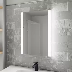Image of Rectangular LED Bathroom Mirror with Demister & Shaver Socket 500x700mm -Pegasus