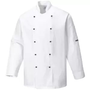 Image of Portwest C834WHRXS - sz XS Somerset Chefs Jacket - White - White