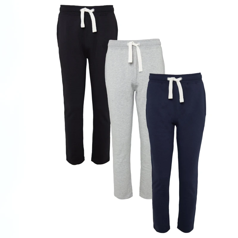 Image of Threadbare 3 Pack Straight Leg Joggers Black