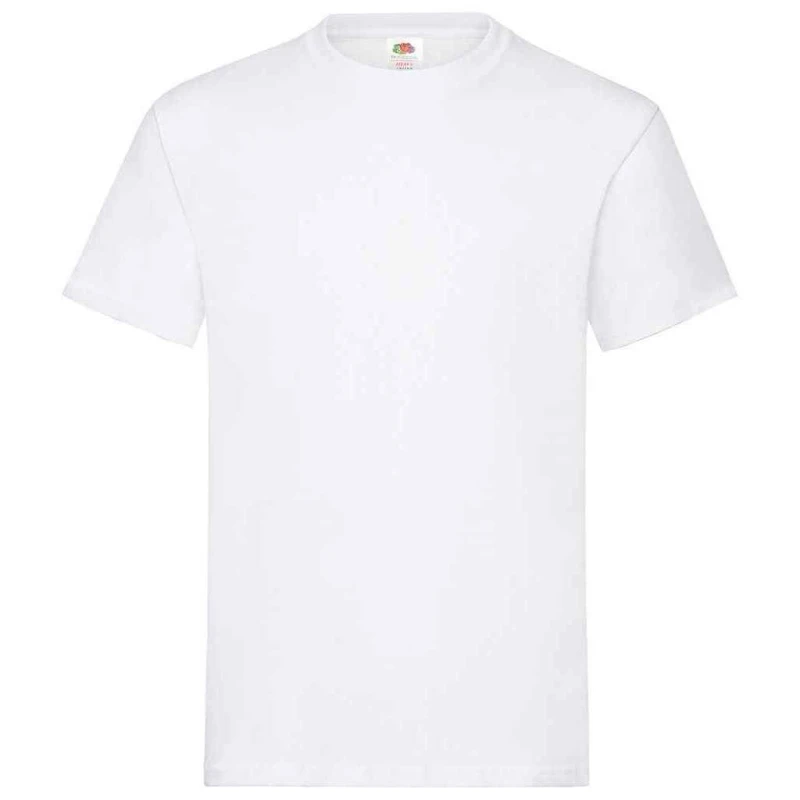Image of Fruit Of The Loom Fruit of the Loom Men Heavy Cotton T-Shirt in White Size: Small White S Male 5063470449972
