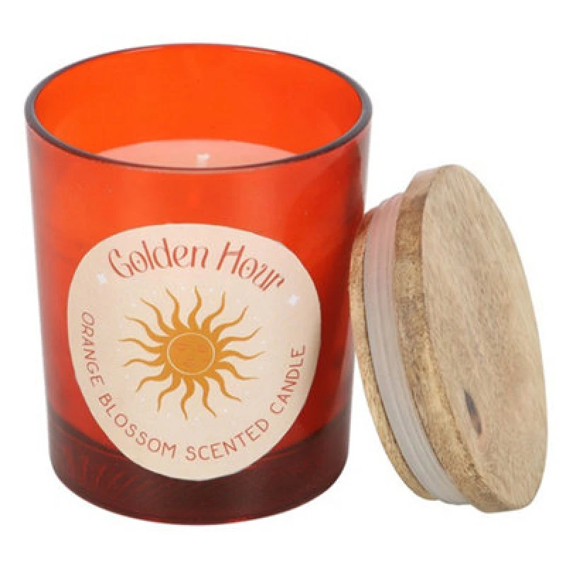 Image of Something Different Something Different Golden Hour Orange Blossom Scented Candle Orange One Size Unisex 5063703960519