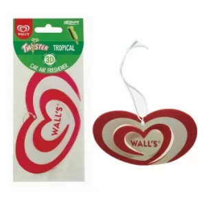 Image of Airpure Walls 3D Paper Love Heart Twister Tropical Car Air Freshener (Case Of 12)