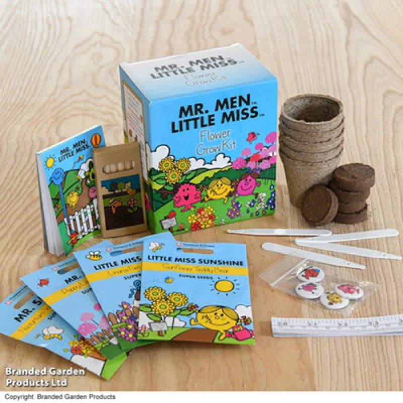 Image of Thompson & Morgan Mr Men Flower Seed Growing Kit - Ideal Gift