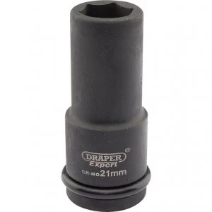 Image of Draper Expert 3/4" Drive Deep Hexagon Impact Socket Metric 3/4" 21mm