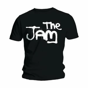 Image of The Jam - Spray Logo Black Unisex XX-Large T-Shirt - Black