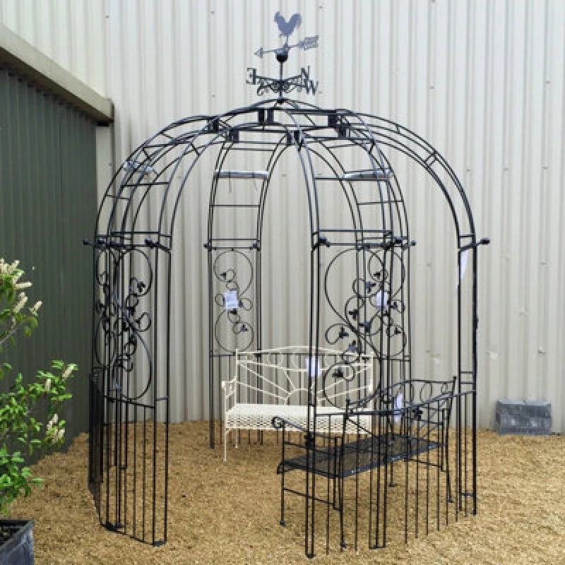 Image of Poppy Forge Imperial 6 Sided Trad & Panels Bare Metal/ready To Rust - Steel - L243.8 X W243.8 X H259.1 Cm