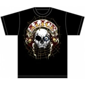 Image of Alice Cooper Band Back Patch Mens Black T-Shirt Small