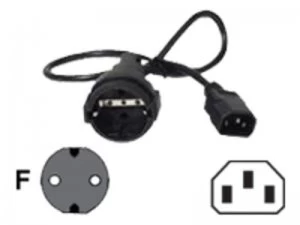 Image of APC Power Cord, C14 to CEE 7/7 Schuko, 0.6m