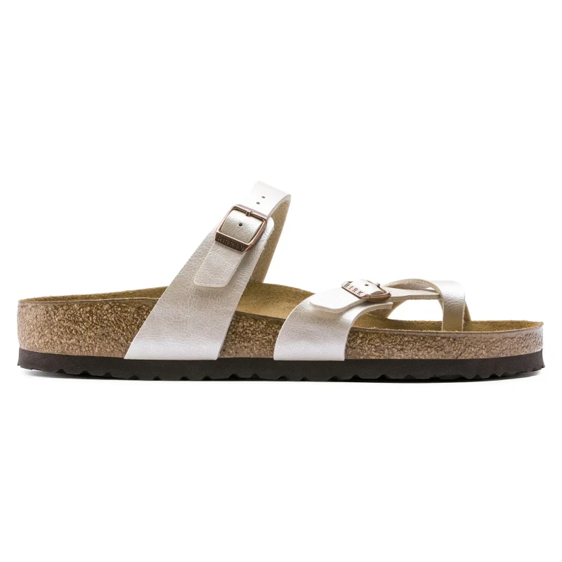Image of Birkenstock Womens sandals Birkenstock Mayari Birko-Flor Blanc Female 36 Etroit
