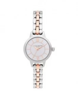 Image of Olivia Burton Silver And Rose Gold Watch