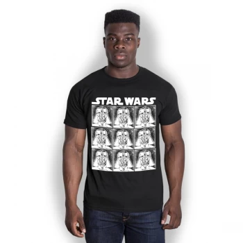 Image of Star Wars - Vader Repeat Unisex Medium T-Shirt - Black