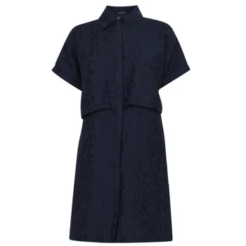 Image of Scotch and Soda Shirt Dress - Navy 0002