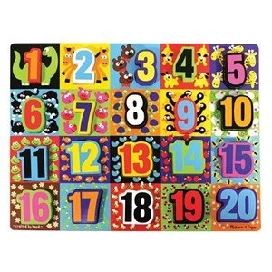 Image of Melissa and Doug Jumbo Numbers Chunky Puzzle