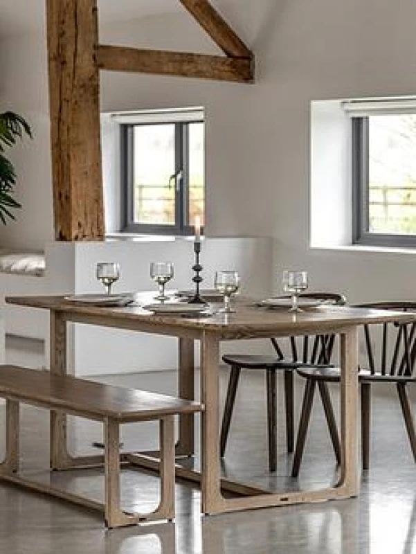 Image of EDITE Fallon Smoked Oak Dining Table (Seats 6) Smoked Oak 8 People