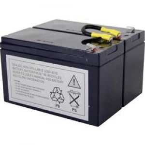 Image of UPS battery Conrad energy replaces original battery RBC5 Suitable for model SU
