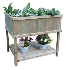 Image of Charles Bentley Garden Wooden Raised Vegetable and Flower Planter